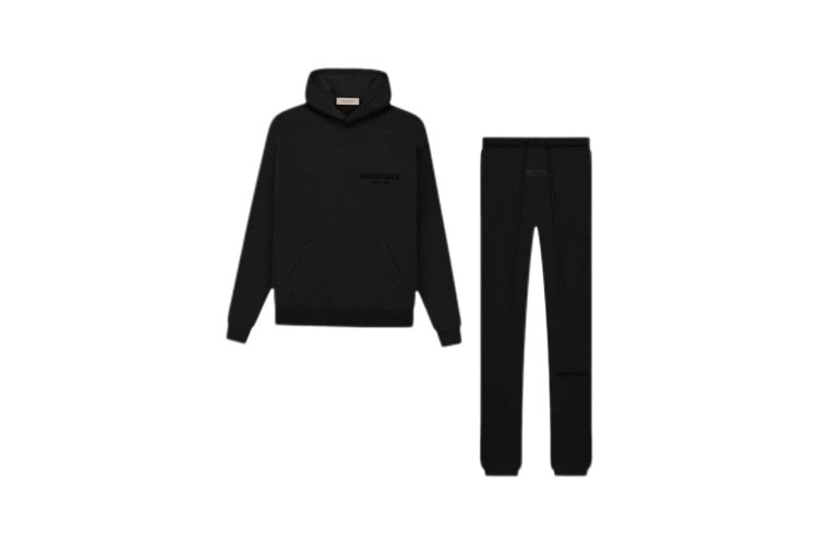 dailyessentials black hoodie and sweatpants