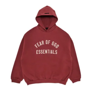 Fleece Hoodie Crimson SS24