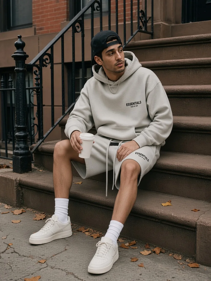 Hoodie and pants streetwear inspiration
