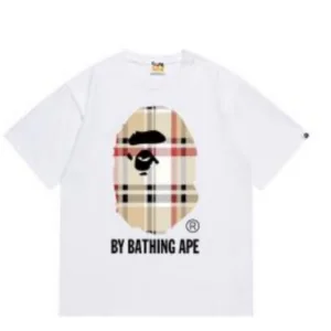 Bape Check By Bathing Ape Tee/White
