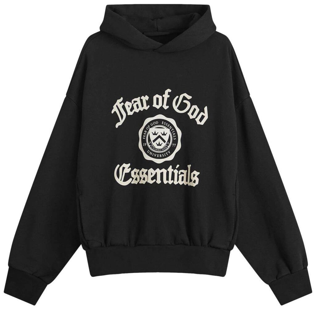 Hoodie Fleece Vintage Shrunken Black/SS24