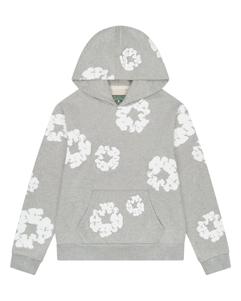 Denim Tears Cotton Wreath Hoodie Grey