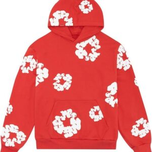 Denim Tears Cotton Wreath Hoodie Red