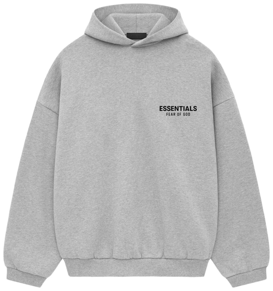 Hoodie Fleece Light Grey/SS24
