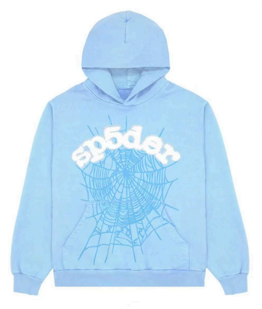 Sp5der Web Hoodie/Sky Blue