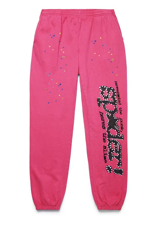 Sp5der Web Sweatpants/BP Pink