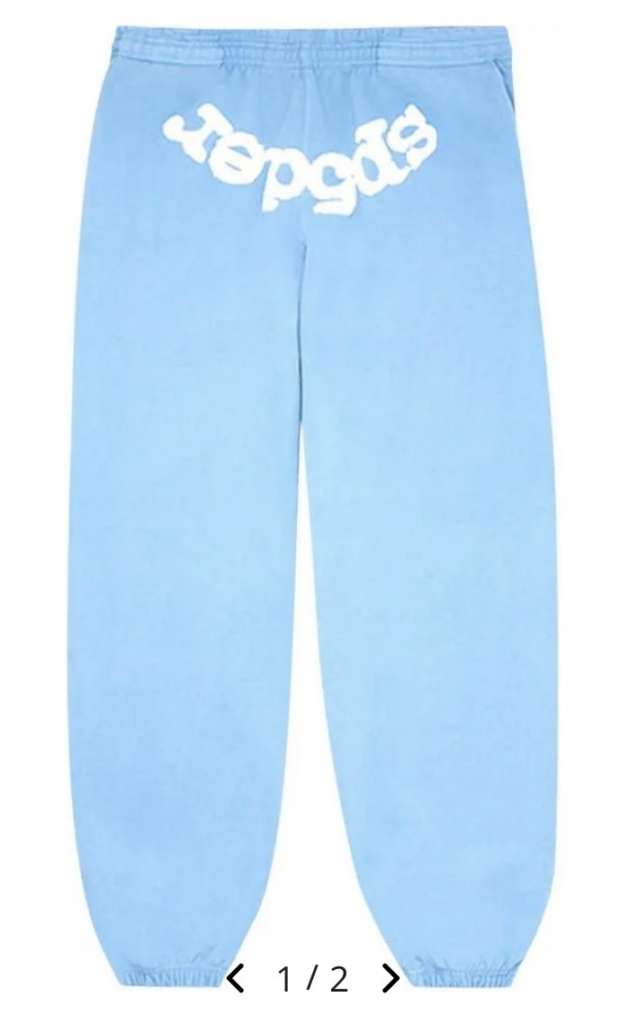 Sp5der Web Sweatpants/Sky Blue