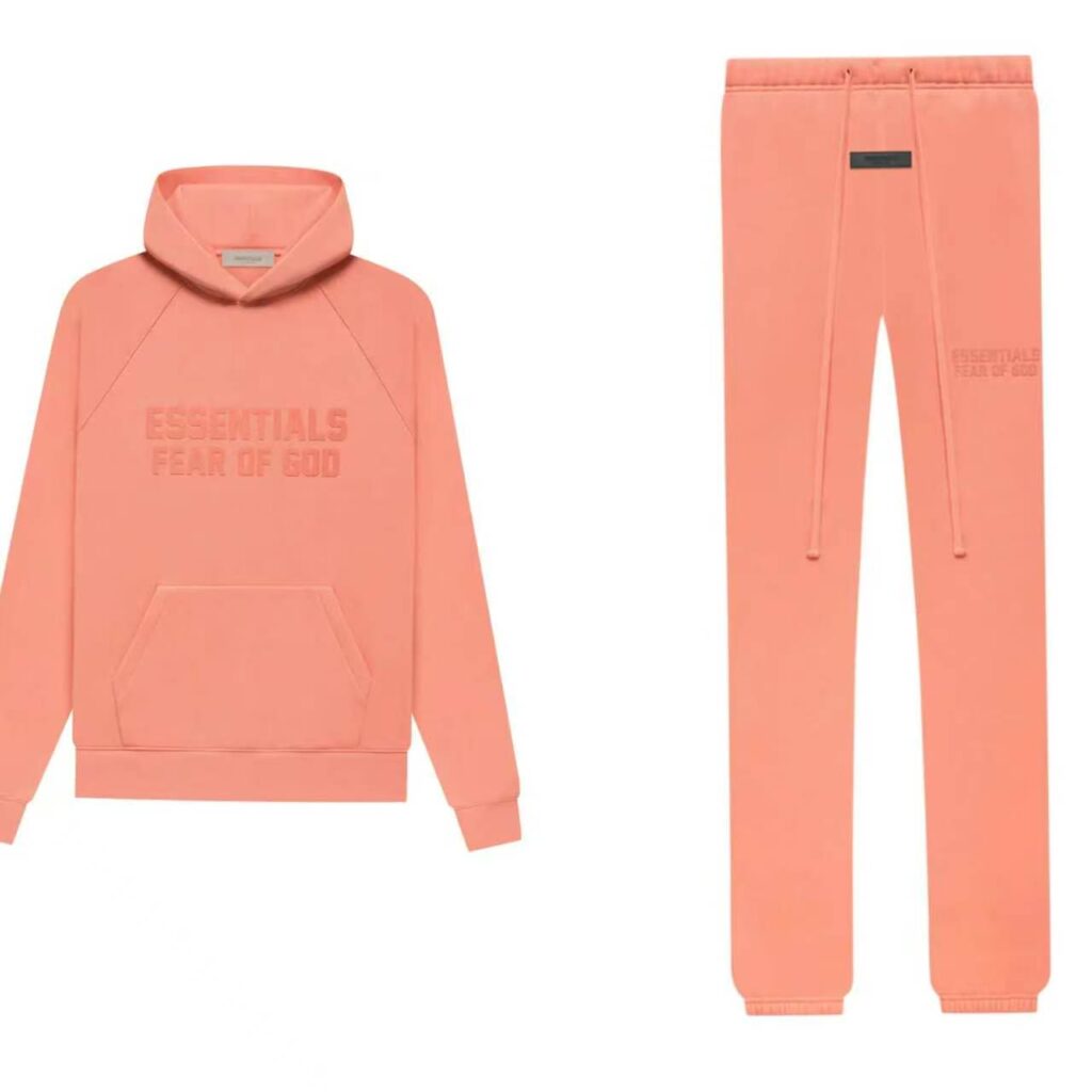 Combo-Hoodie&Pants/Coral/Red