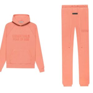 Combo-Hoodie&Pants/Coral/Red