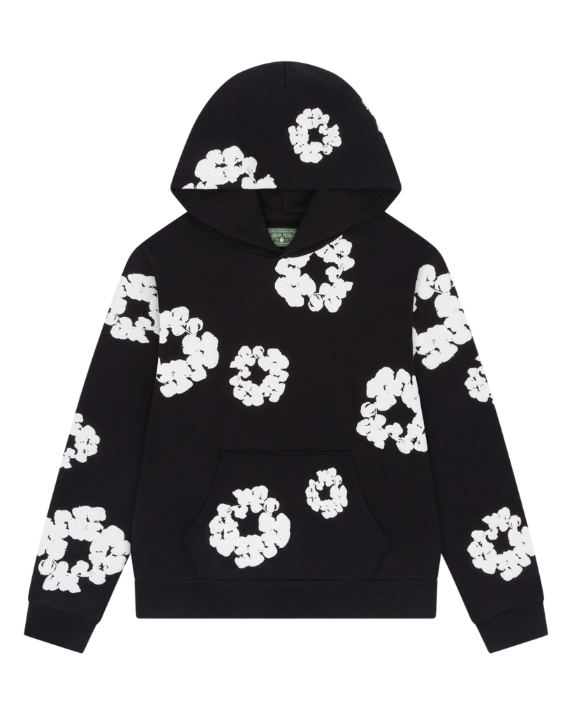 Denim Tears Cotton Wreath Hoodie Black