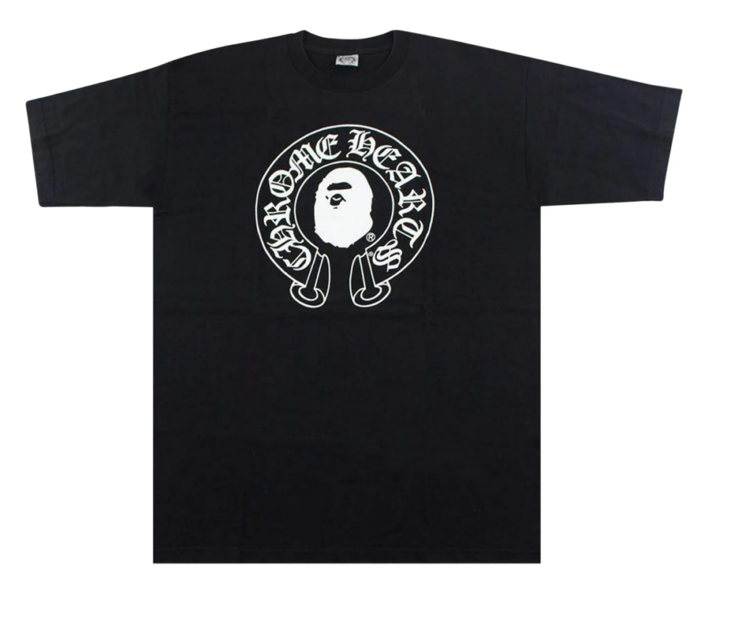 BAPE x Chrome Hearts Tee/Black